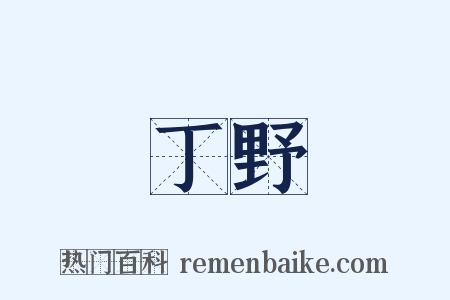 丁野是什么意思的图片